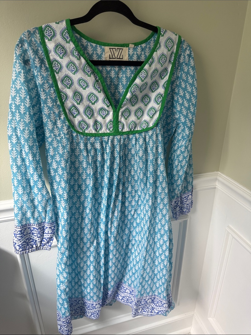 SZ blockprints midi dress size small like new